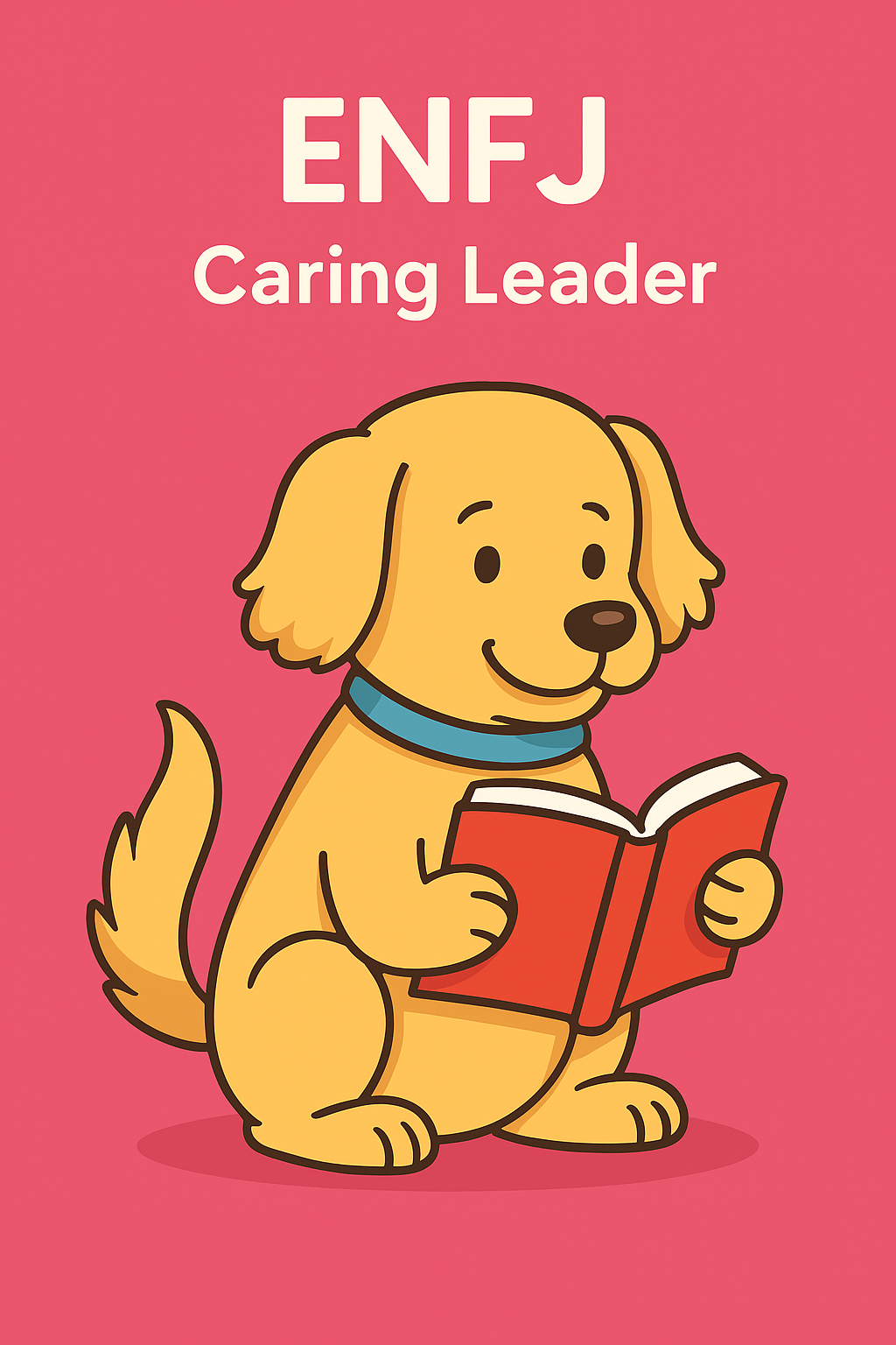 alt="ENFJタイプの犬のイラスト"
