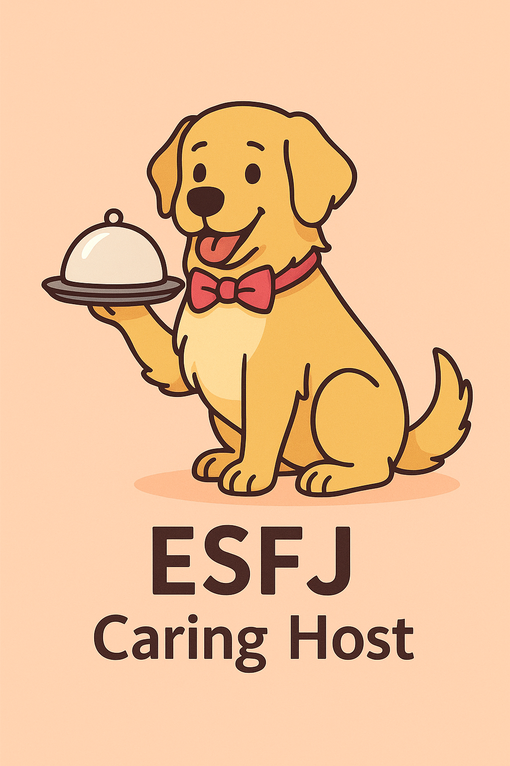 alt="ESFJタイプの犬のイラスト"