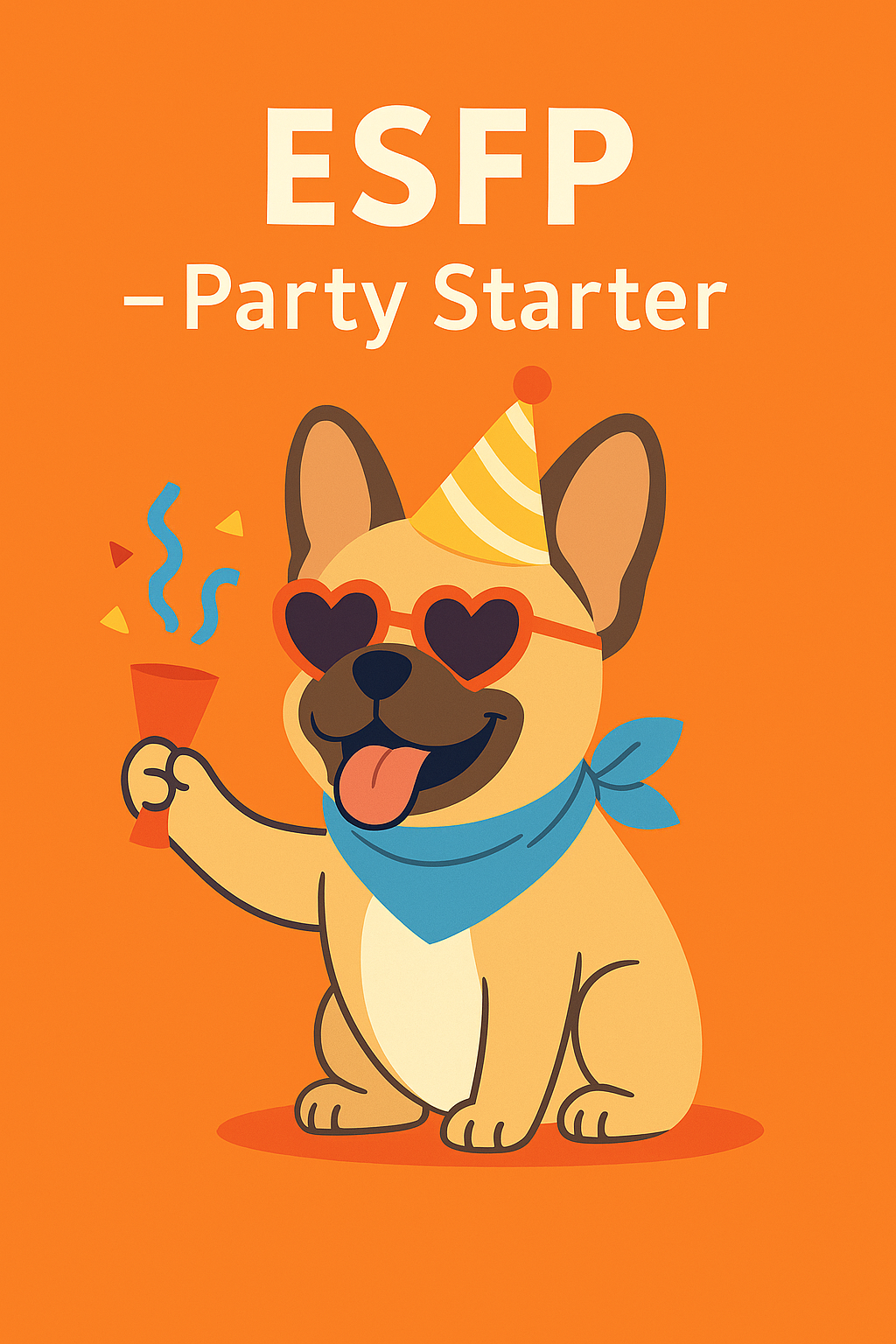 alt="ESFPタイプの犬のイラスト"