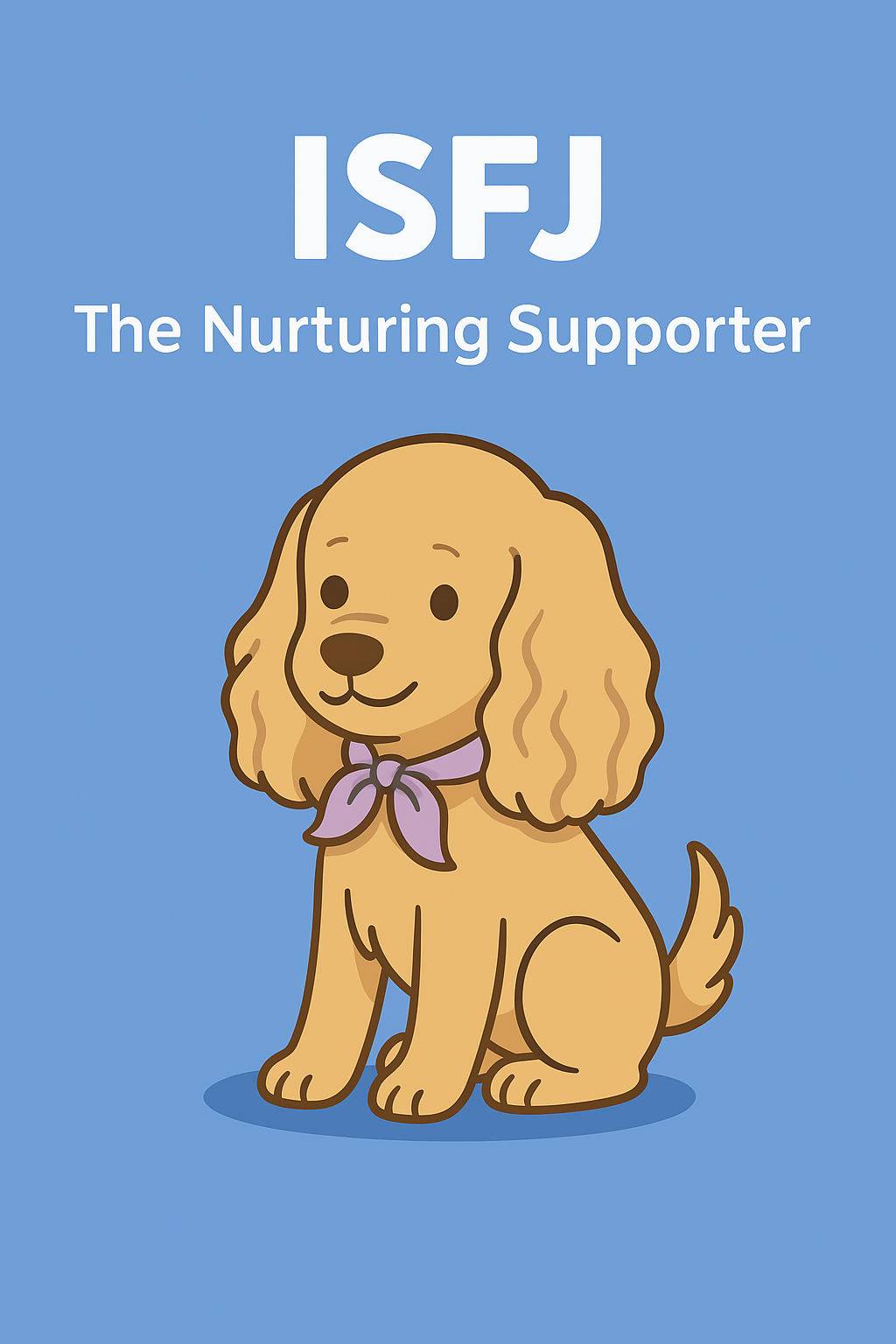 alt="ISFJタイプの犬のイラスト"